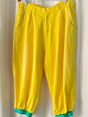 Par 4 Collection Golf Knickers Yellow Men's Size 38 Read